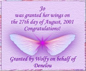 Granted by Wolfy on behalf of Denelou