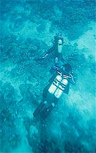 Luanne & David (on twin tanks) - Sipadan