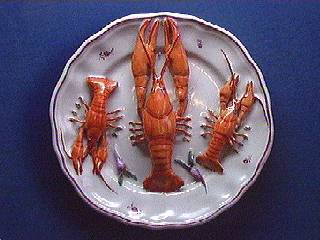The Plates ornamented with Crayfish