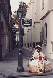 You never know what you're going to see in the French Quarter