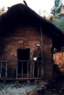 Rene' Puma in the doorway