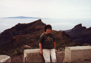 In the background La Palma