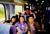 Tea-time on the train to Penang