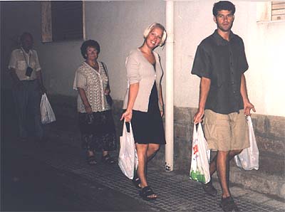 On a shopping spree
