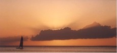 Sunset on Boracay Island