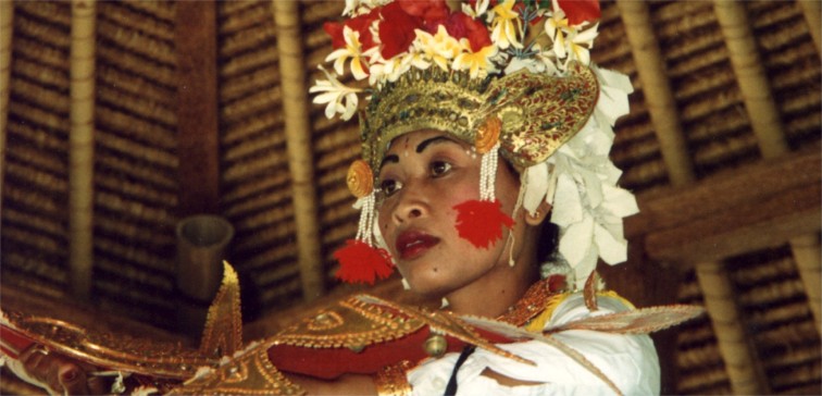 Balinese Dancer at the 'Music in Nature' concert in Ubud 1994
