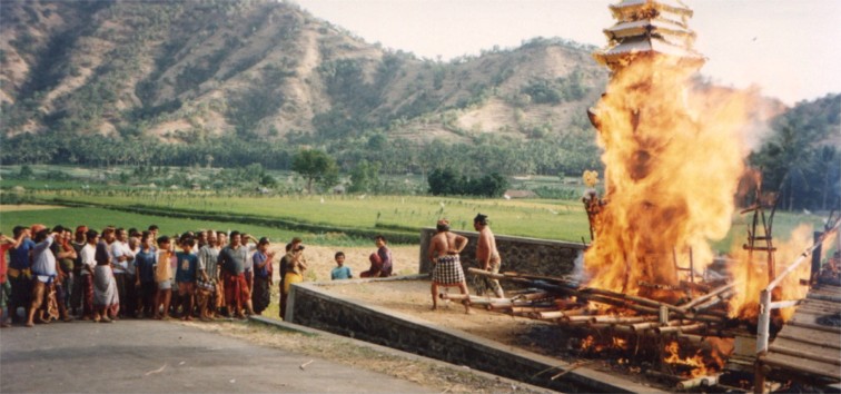 Cremation ceremony in West Bali