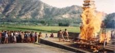 Cremation Ceremony, Bali...note posturing !