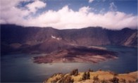 Crater Lake inside Rinjani, Lombok Crater Lake inside Rinjani, Lombok