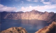 Crater Lake inside Rinjani, Lombok Crater Lake inside Rinjani, Lombok