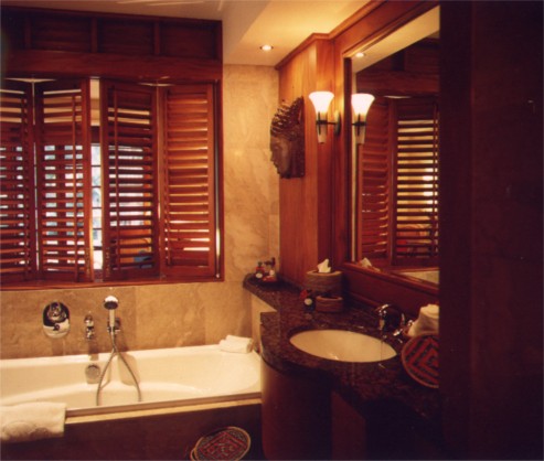 Mock-up room for new Deluxe Guest Bathroom