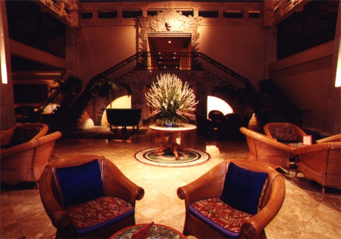 Interior view of main lobby at the Nusa Dua Beach Hotel Upgrade, Bali