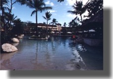 Man-made lagoon pool