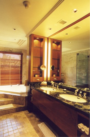 Presidential Suite Bathroom at Nusa Dua Beach Hotel Upgrade, Bali