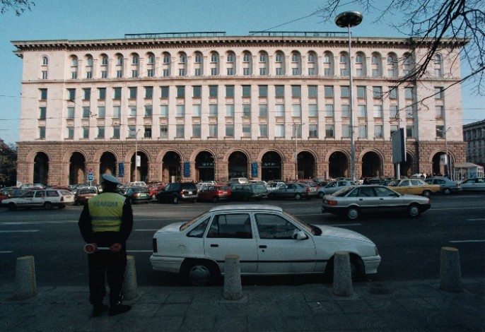 View of the west elevation of the Tzum Building