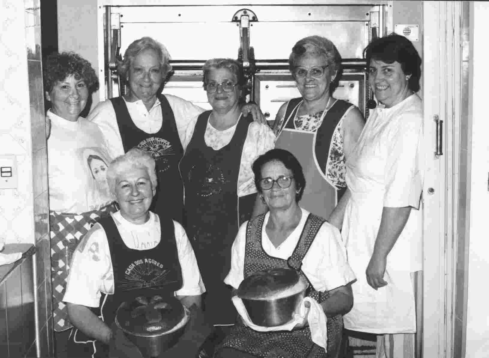 Uma das equipes femininas da massa sovada