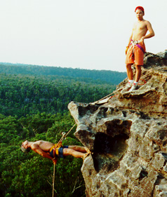 Ssar abseiling.