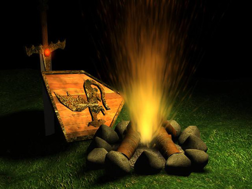 3D Computer Art: Nice Campfire.