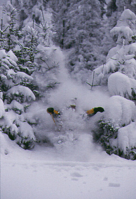 Snow Skiier in Deep.