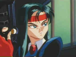 Kiyone with gun