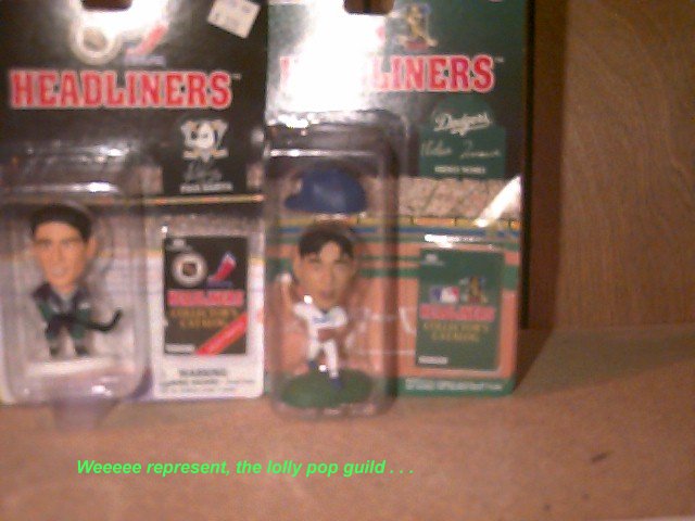 Hideo Nomo's 1996 Headliner & Paul Kariya's 1997 Headliner