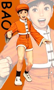 Novo integrante do Psycho Soldier team, Bao. Apesar da cara de bobo, � legal jogar com ele.