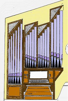 So k�nnte die neue Orgel f�r St. Gereon aussehen