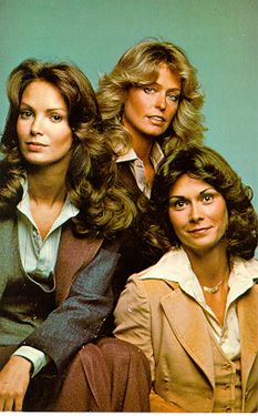 Angels in 70s suits