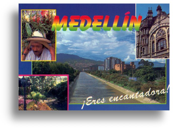 Medellin Colombia Postcards