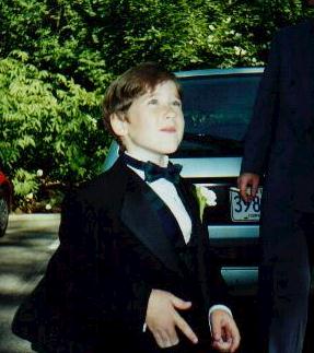 Christopher at Rob and Christina's wedding - 06/97