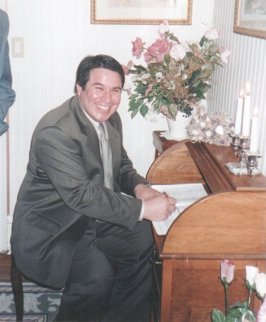 Michael at Kimm and Barry's Wedding - January 12, 2002