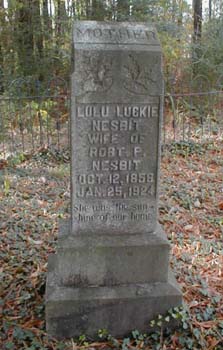 Lulu Luckie Nesbit's marker