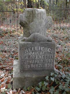 Nellie C. Nesbit's marker, front