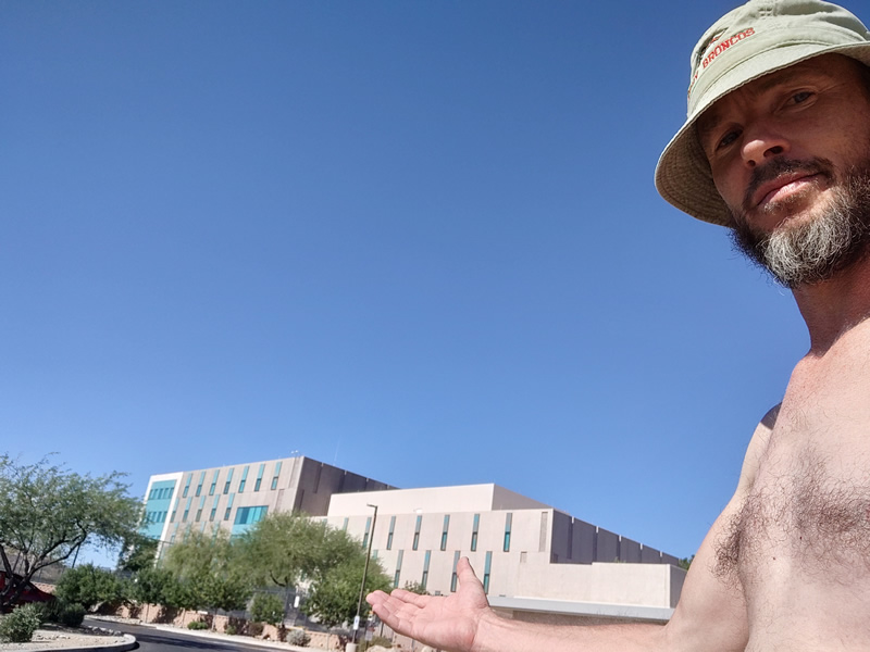 Mike Hughes in FRONT of FBI - May 15th 2024