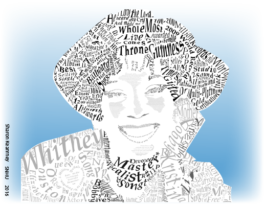 Whitney Houston Typography