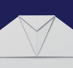 origami, papiroflexia doblar las alas del avion de papel, paso 5