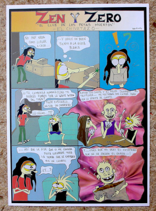 Comic de Zen y Zero por Iggy