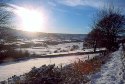 Winter Sun Over Glaisdale Moor