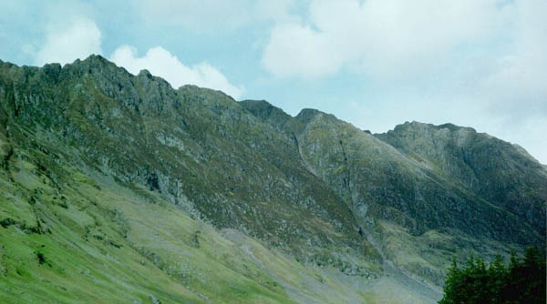 The Aonach Eagach ridge, Glen Coe