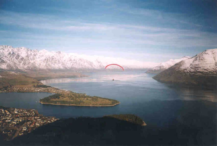 Paragliding Over Queenstown