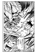 Zangi ready to attack Chinmi with inner power throw style