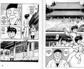 Master Yosen showed Chinmi that Dairin Kung Fu was useless in real fight. He told by fought with Chinmi.