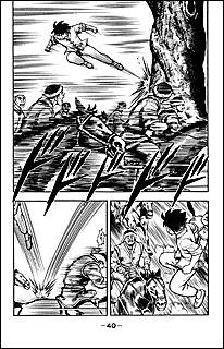 Chinmi use a jumping tree to attack a group of horse's rider