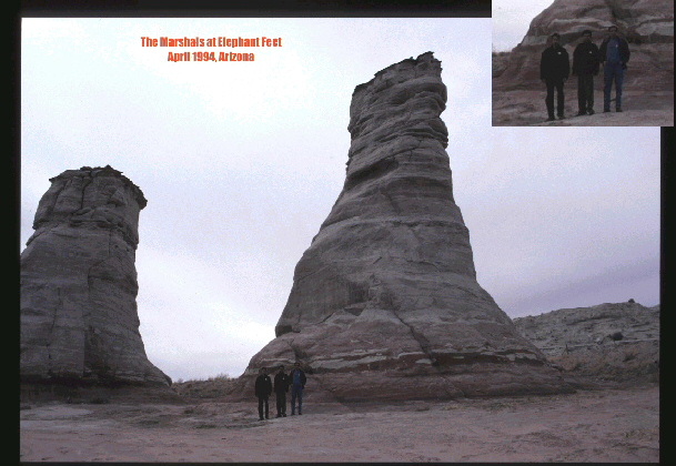 The Marshalls at Elephant's Feet, Arizona [Image copyright: AAI]