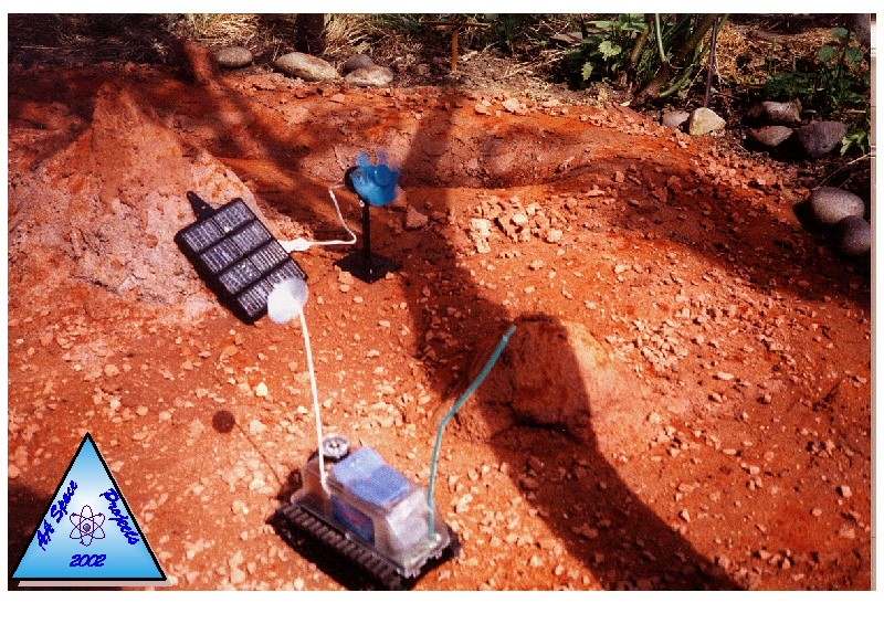 Micro-rover on simulated Mars terrain [Credit: Abdul Ahad]