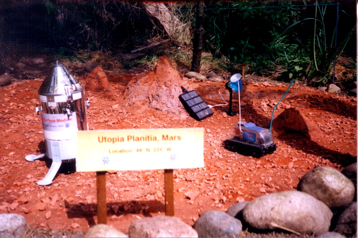 Micro-rover on simulated Mars terrain [Credit: Abdul Ahad]