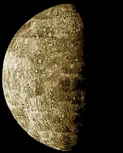 A spacecraft image of Mercury