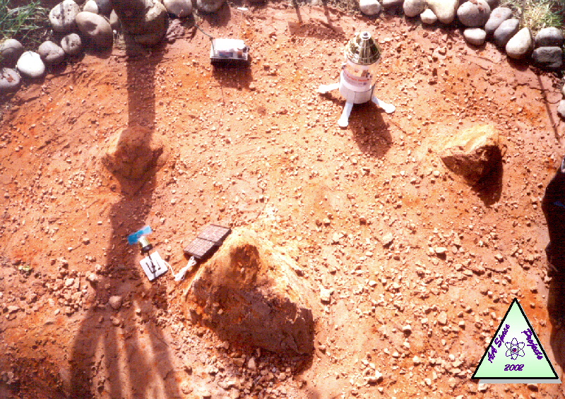 Aerial image of Mars surface simulations site.