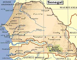 Mapa de Senegal, Datos, Geografia, Historia, Arte, Literatura, Campeones de Liga de Futbol, Escudos y Equipaciones de los equipos