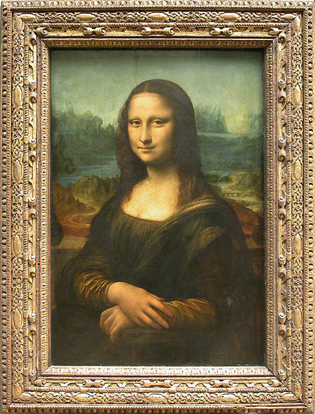 Leonardo DA VINCI &ndash; Mona Lisa, pintado na Floren&ccedil;a em 1503-1506, Retrato de Lisa Gherardini, esposa de Francesco del Giocondo. 